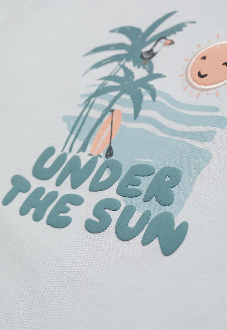 MANGO - T-shirt under - light/pastel blue