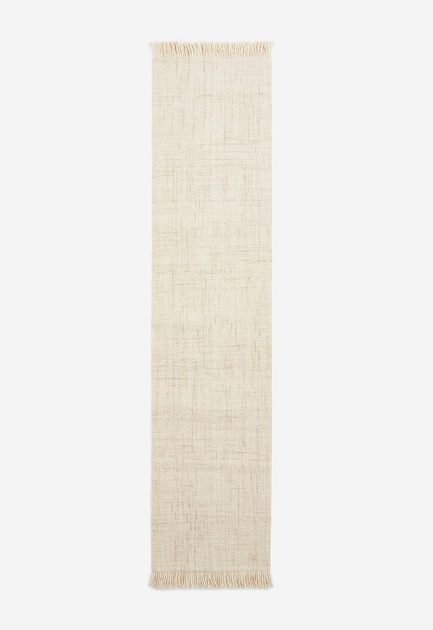 H&M - Fringed wool-blend rug - beige
