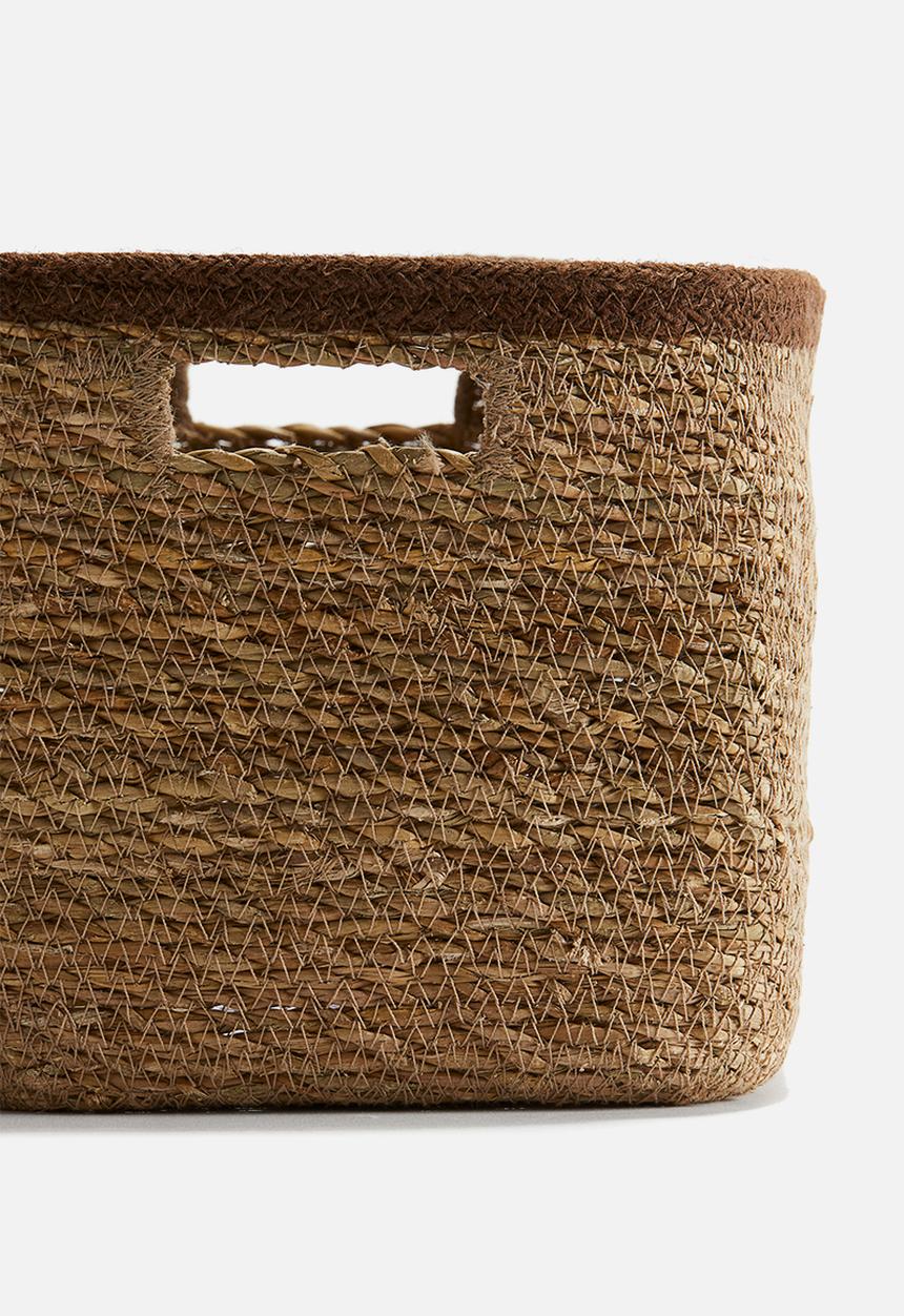 H&M - Small seagrass storage basket - beige