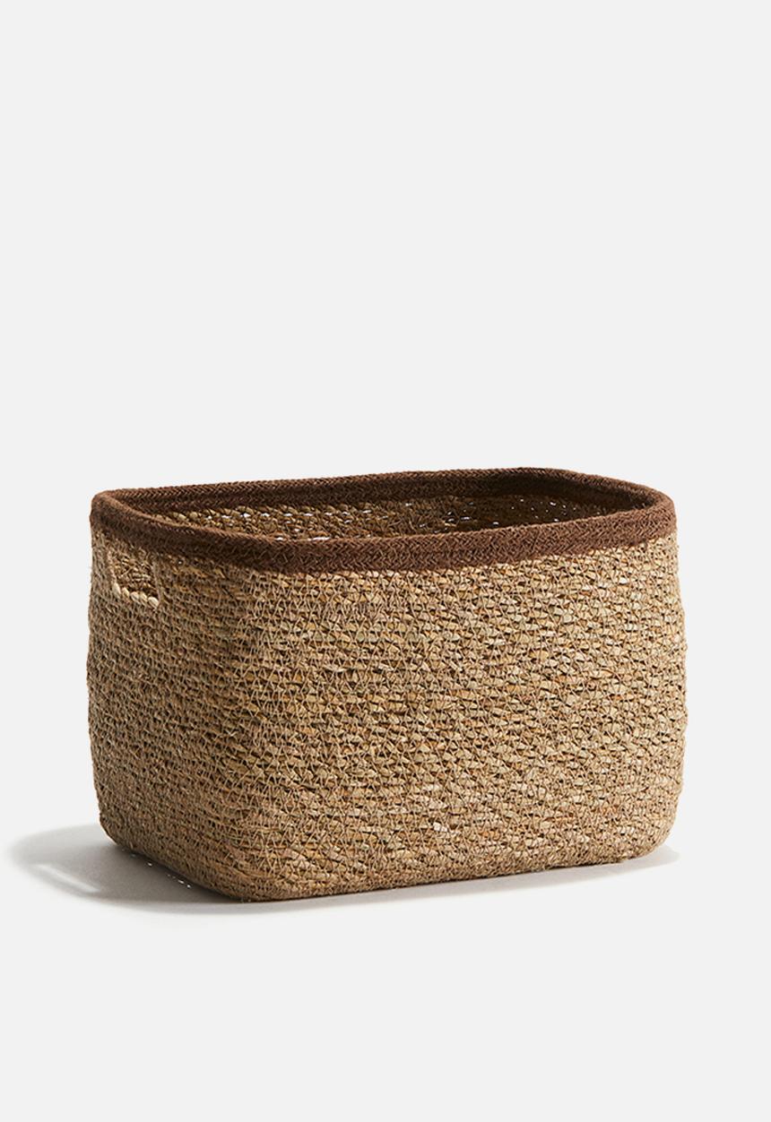 H&M - Small seagrass storage basket - beige