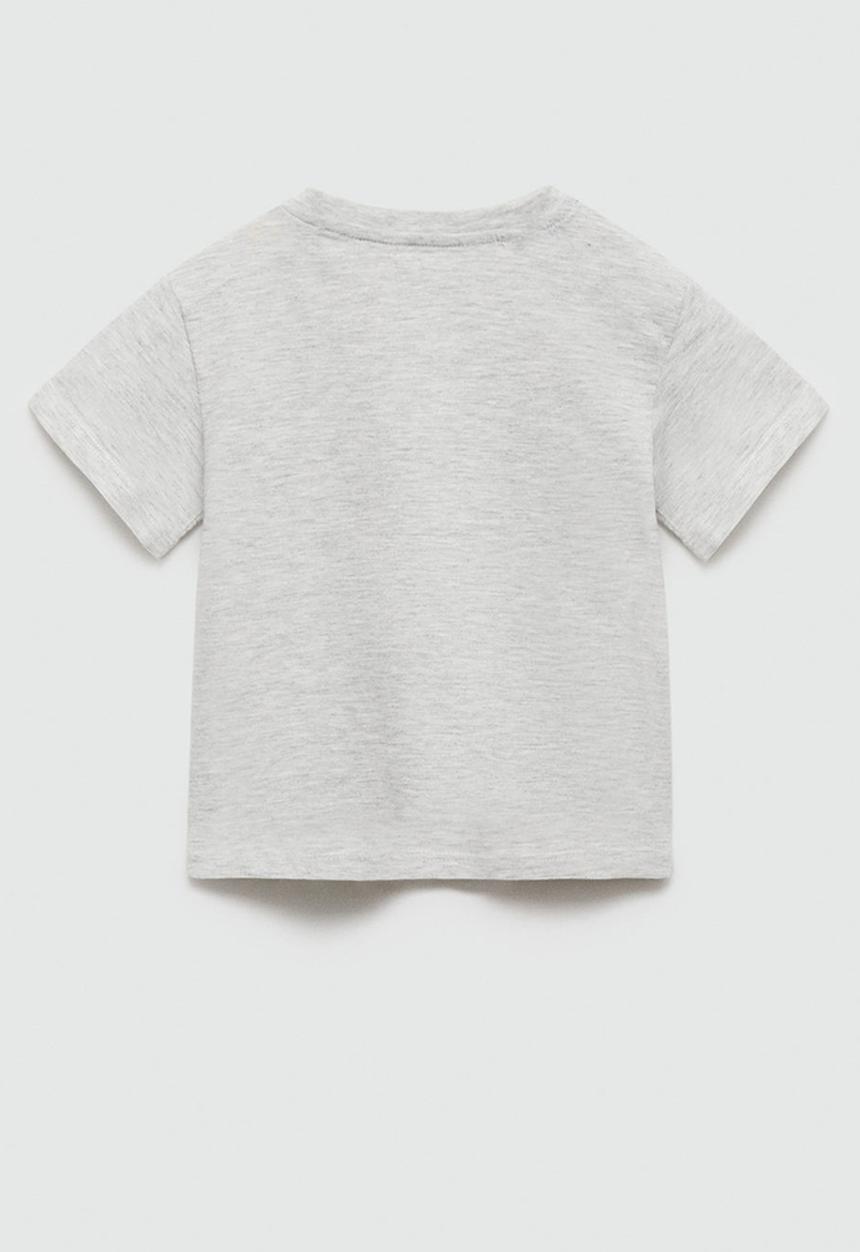 MANGO - T-shirt shark - light/pastel gray