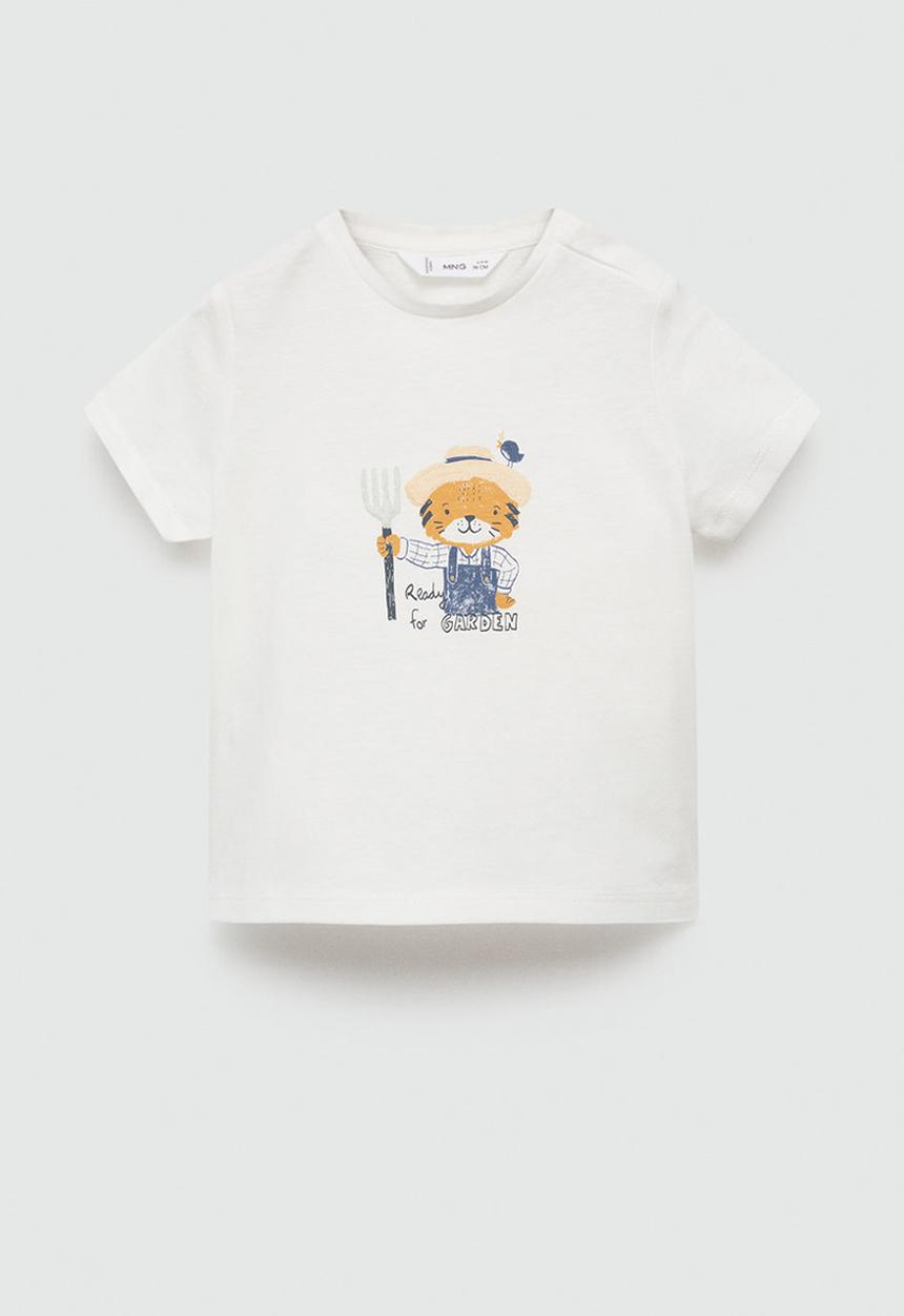 MANGO - T-shirt garden - neutral