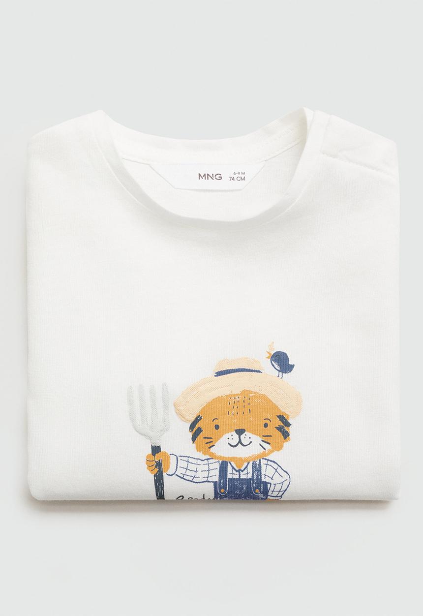 MANGO - T-shirt garden - neutral