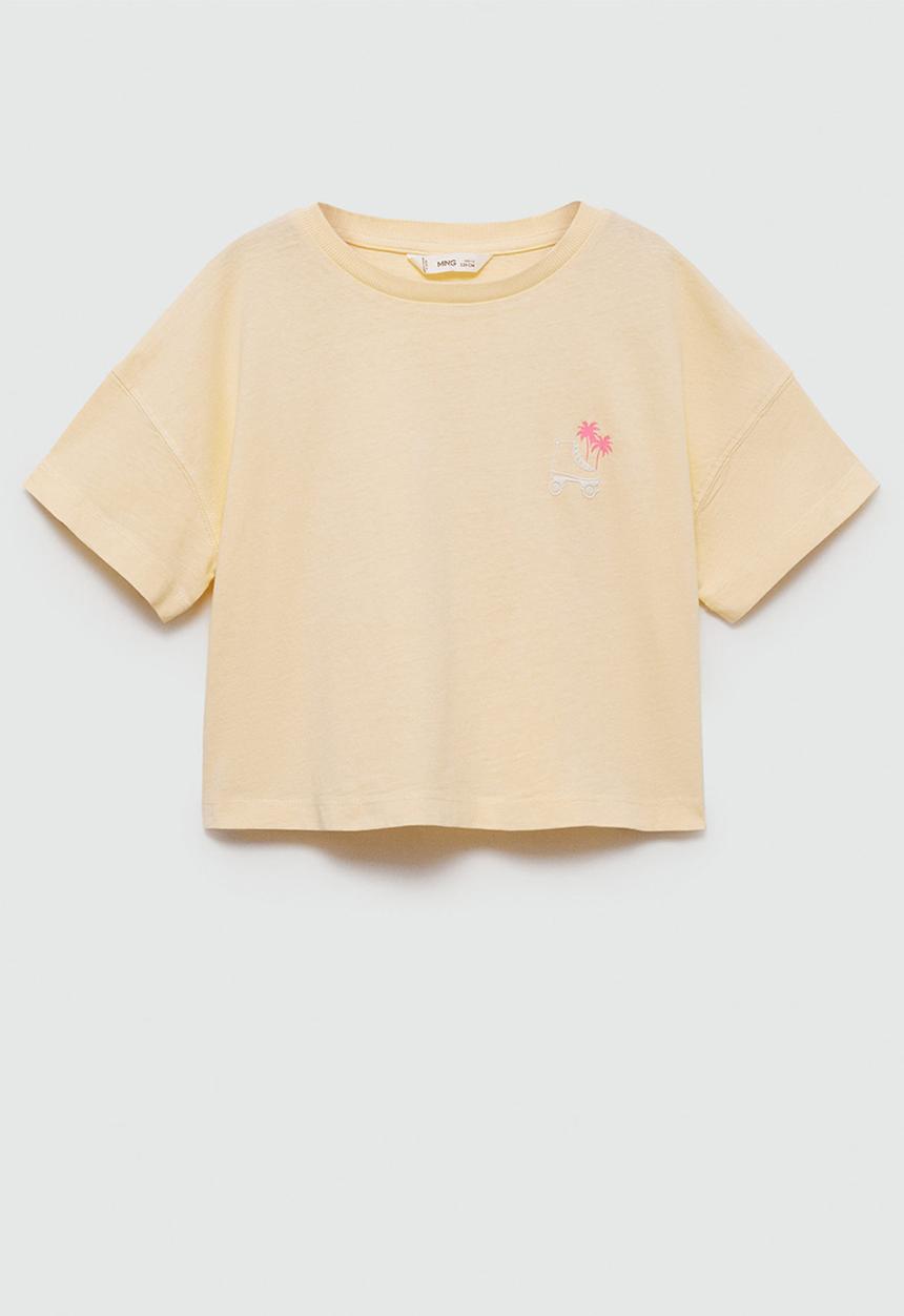 MANGO - T-shirt skate - yellow