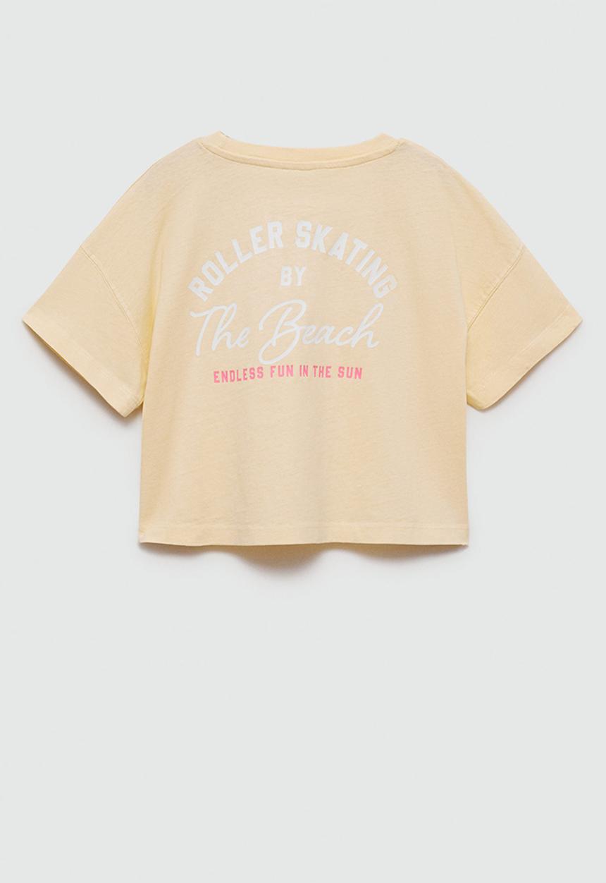 MANGO - T-shirt skate - yellow
