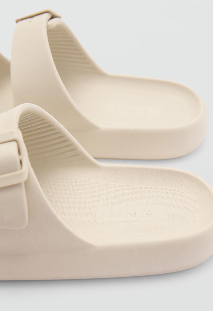 MANGO - Flip-flop biorub - light brown 