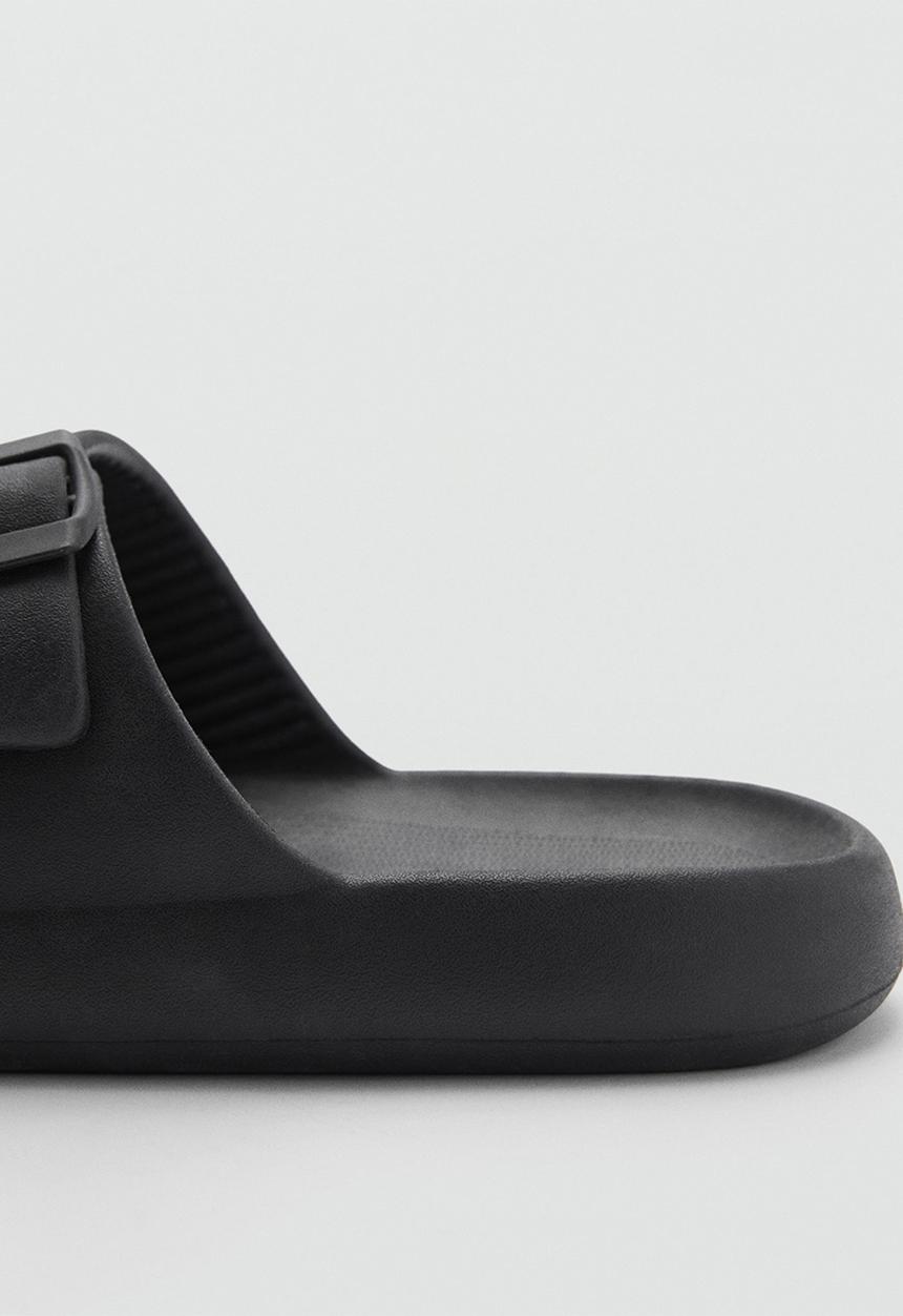 MANGO - Flip-flop biorub - black