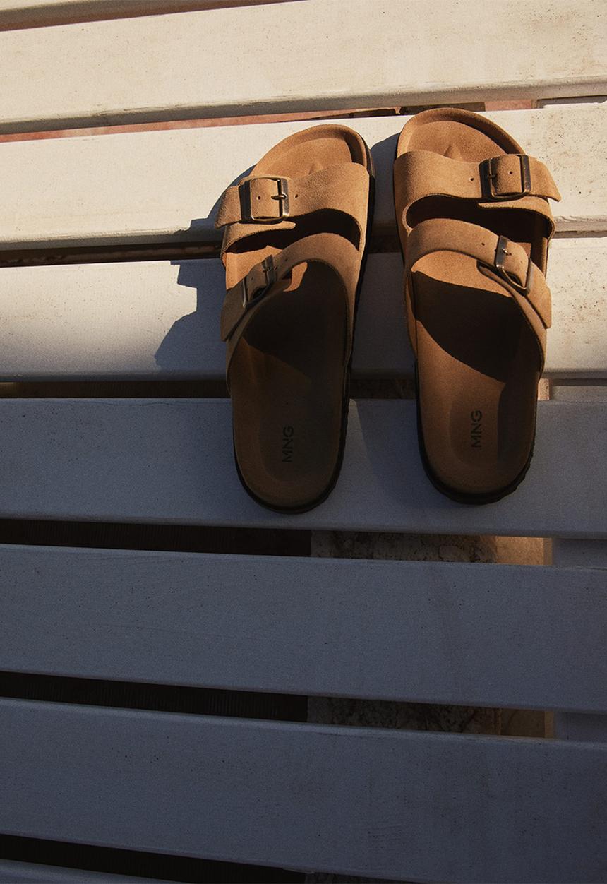 MANGO - Sandals bio - sand