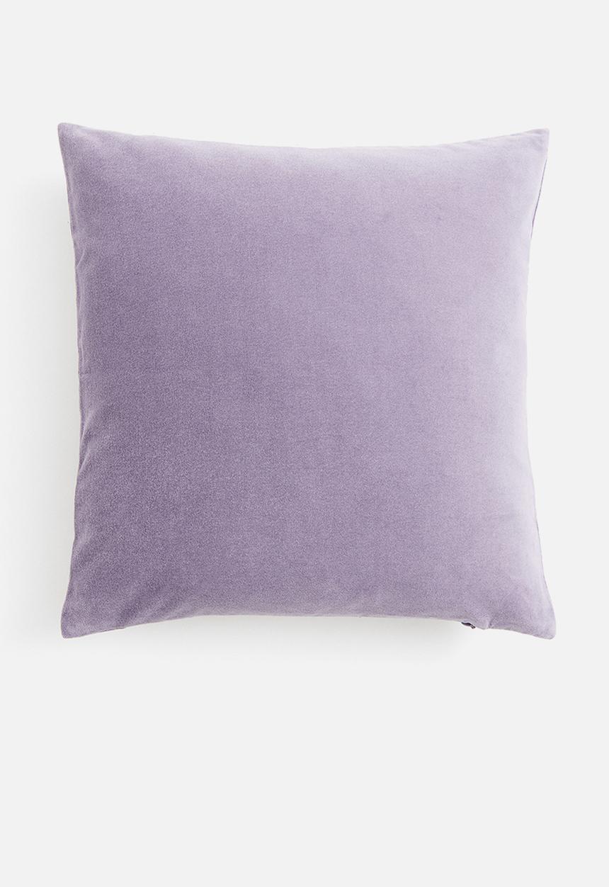 H&M - Velvet cushion cover - purple