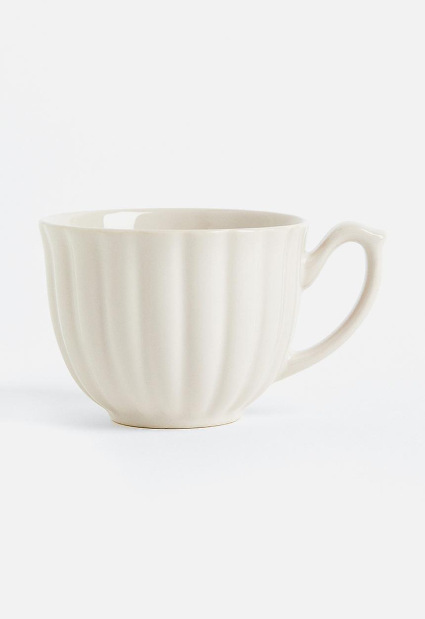 H&M - Porcelain cup - beige