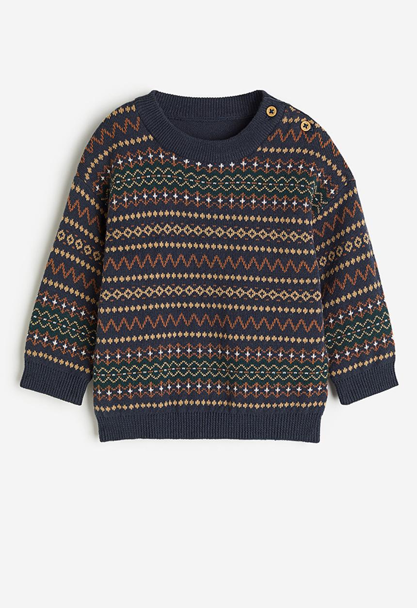 H&M - Jacquard-knit jumper - blue