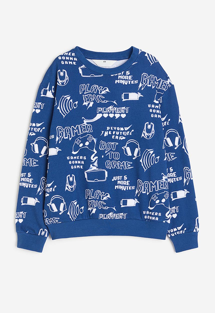 H&M - Printed sweatshirt - blue