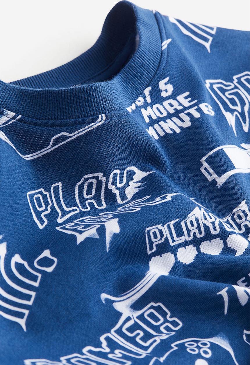 H&M - Printed sweatshirt - blue