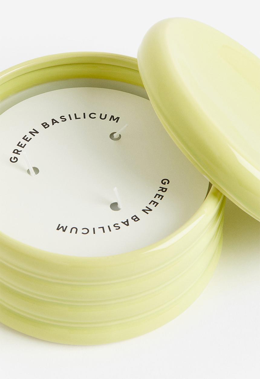H&M - Scented candle - Light green Green Basilicum