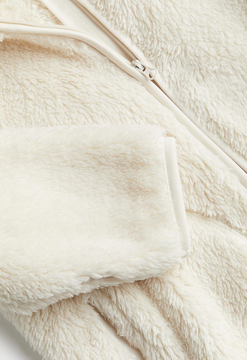 H&M - Pile jacket - white