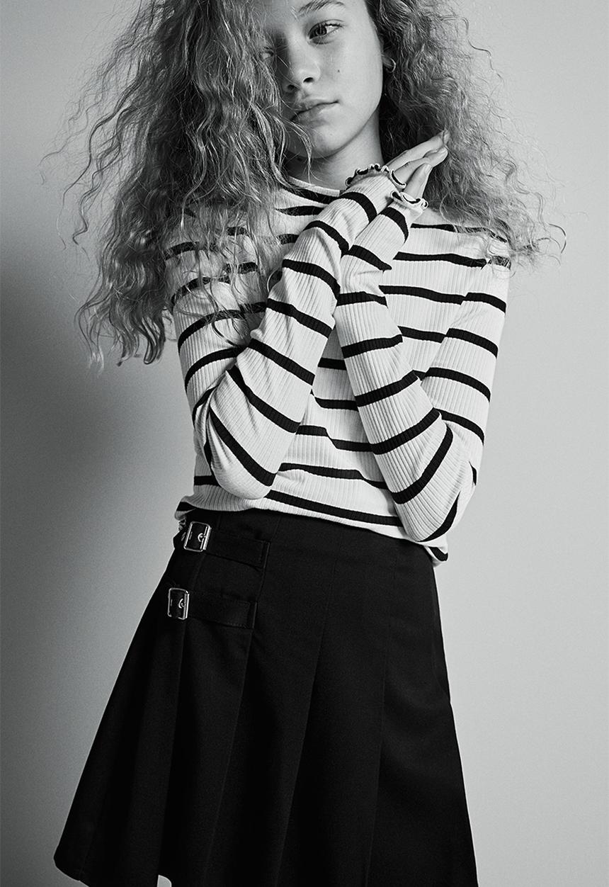 H&M - Pleated skirt - black