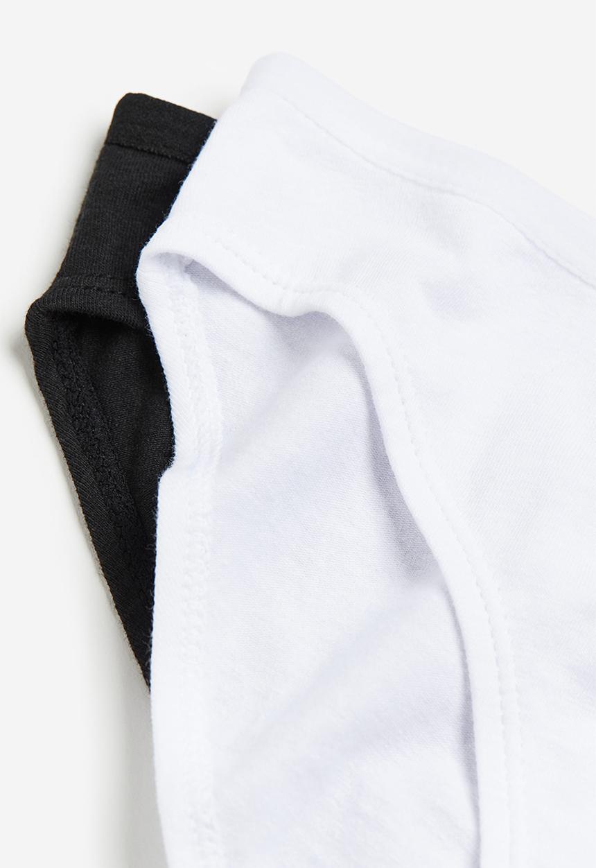 H&M - 4-Pack cotton briefs - black & white