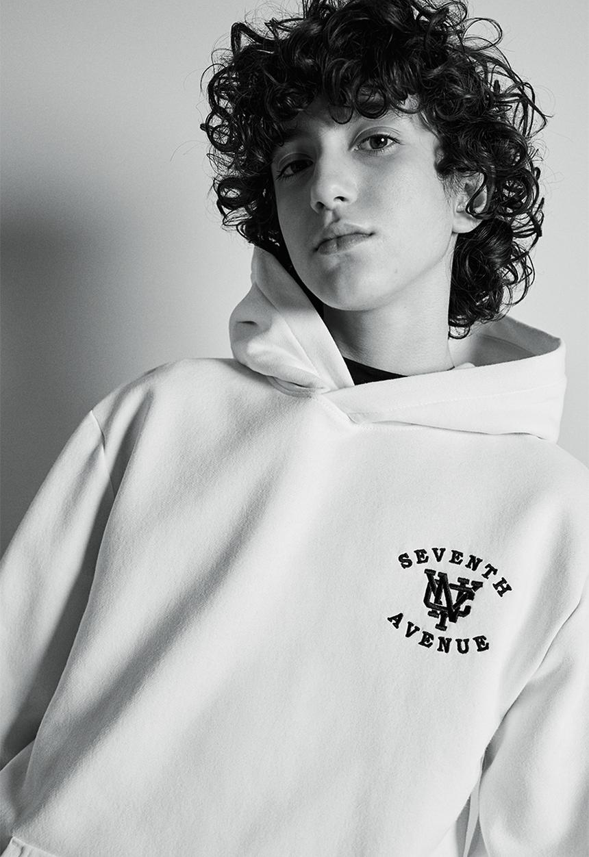 H&M - Printed hoodie - white