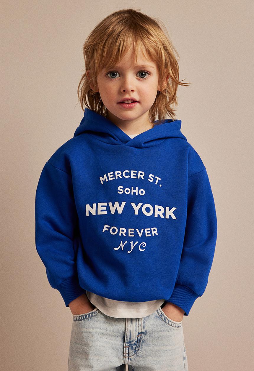 H&M - Printed hoodie - blue