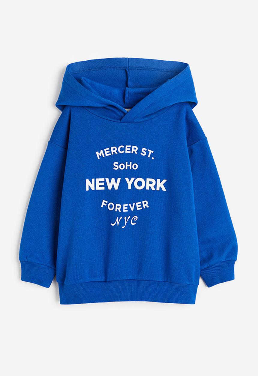 H&M - Printed hoodie - blue