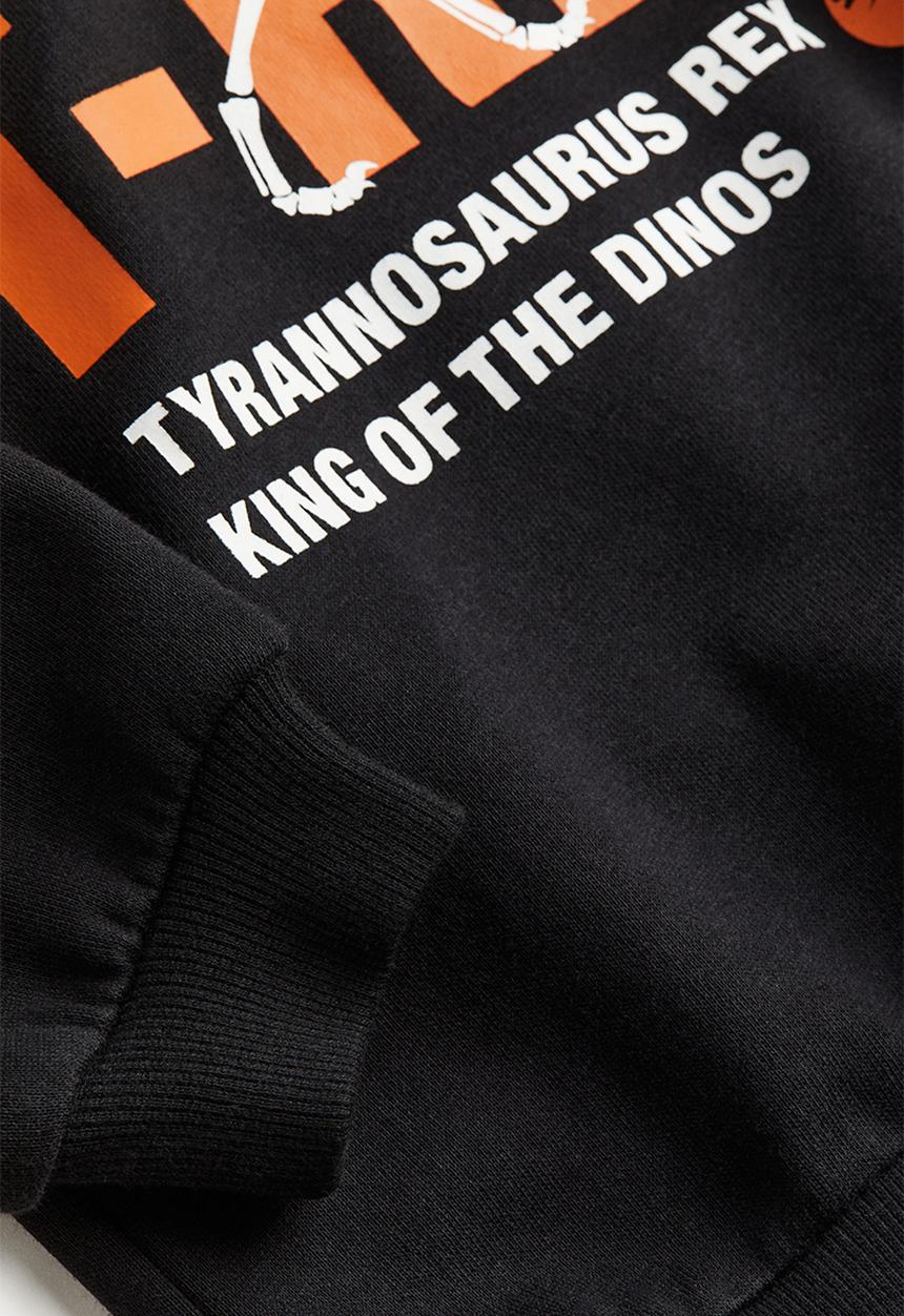 H&M - Printed hoodie - black