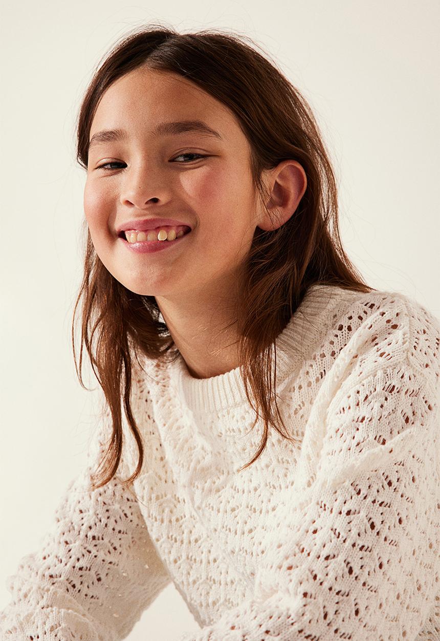 H&M - Pointelle-knit jumper - white