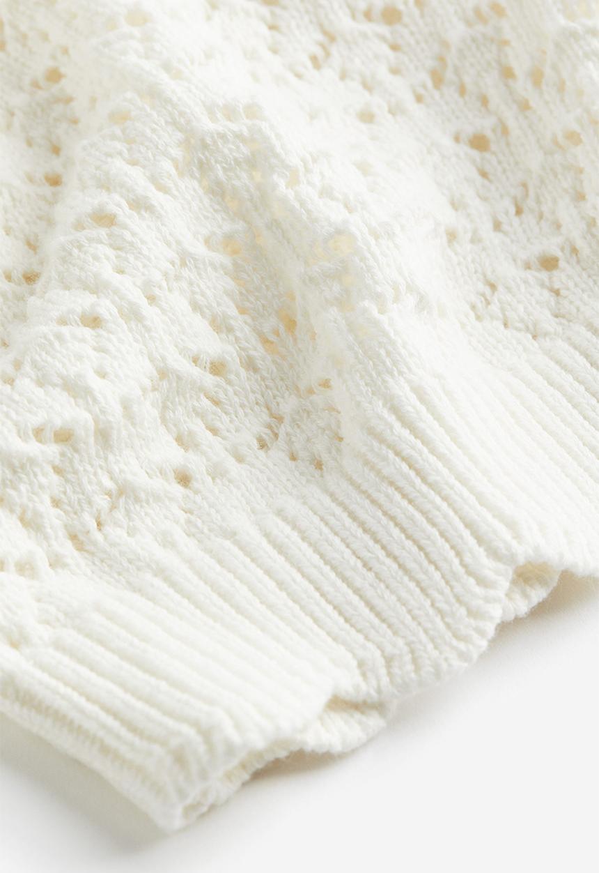 H&M - Pointelle-knit jumper - white