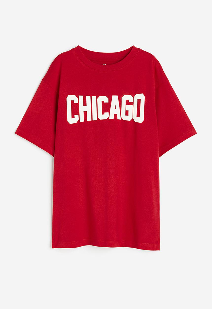 H&M - Cotton jersey t-shirt - red