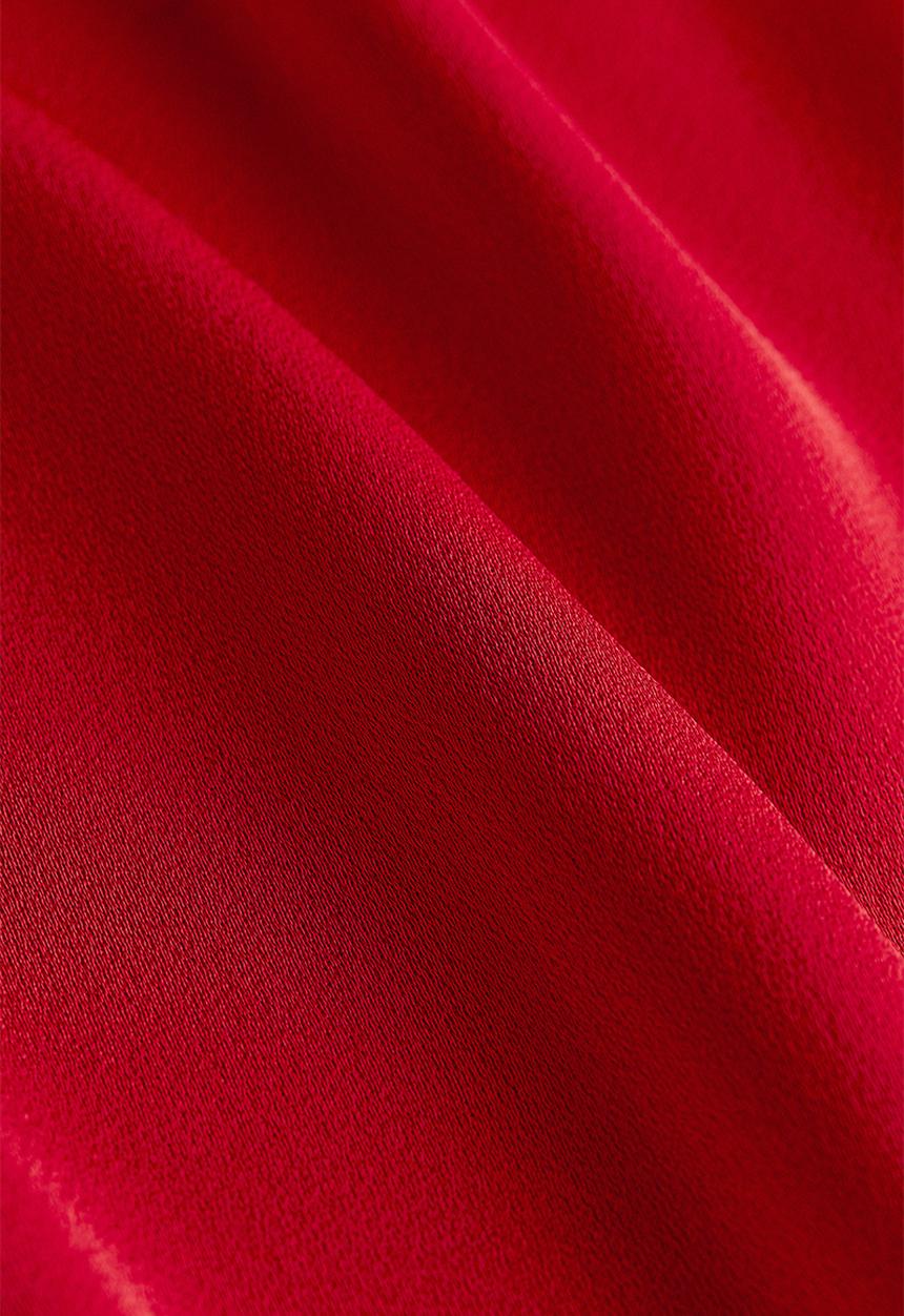 H&M - Draped blouse - red