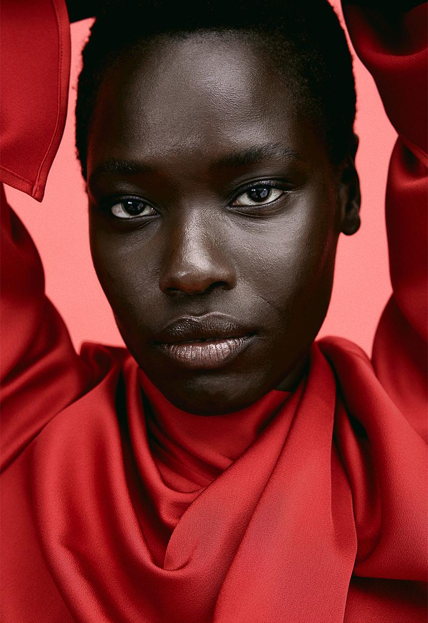H&M - Draped blouse - red