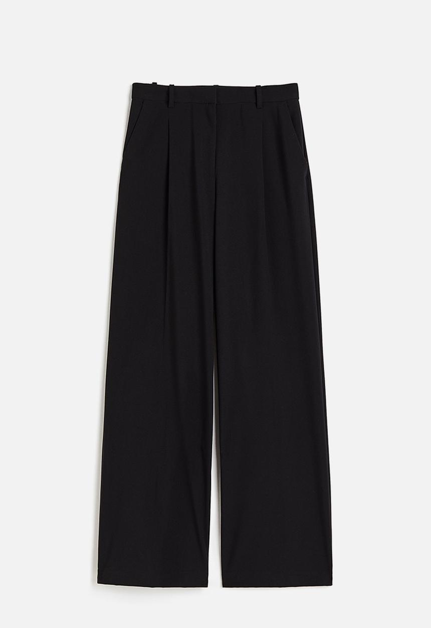 H&M - Wide trousers - black