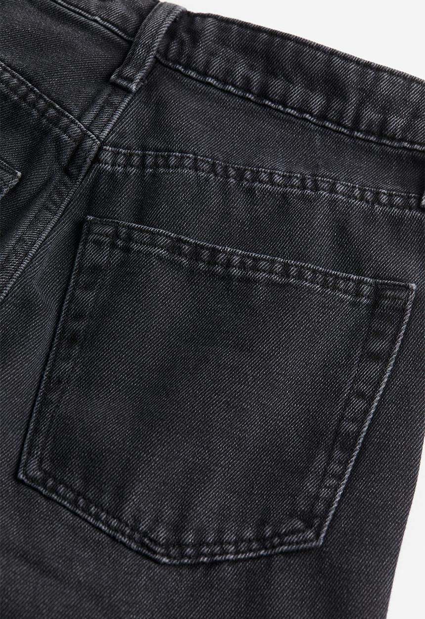 H&M - Straight high jeans - black