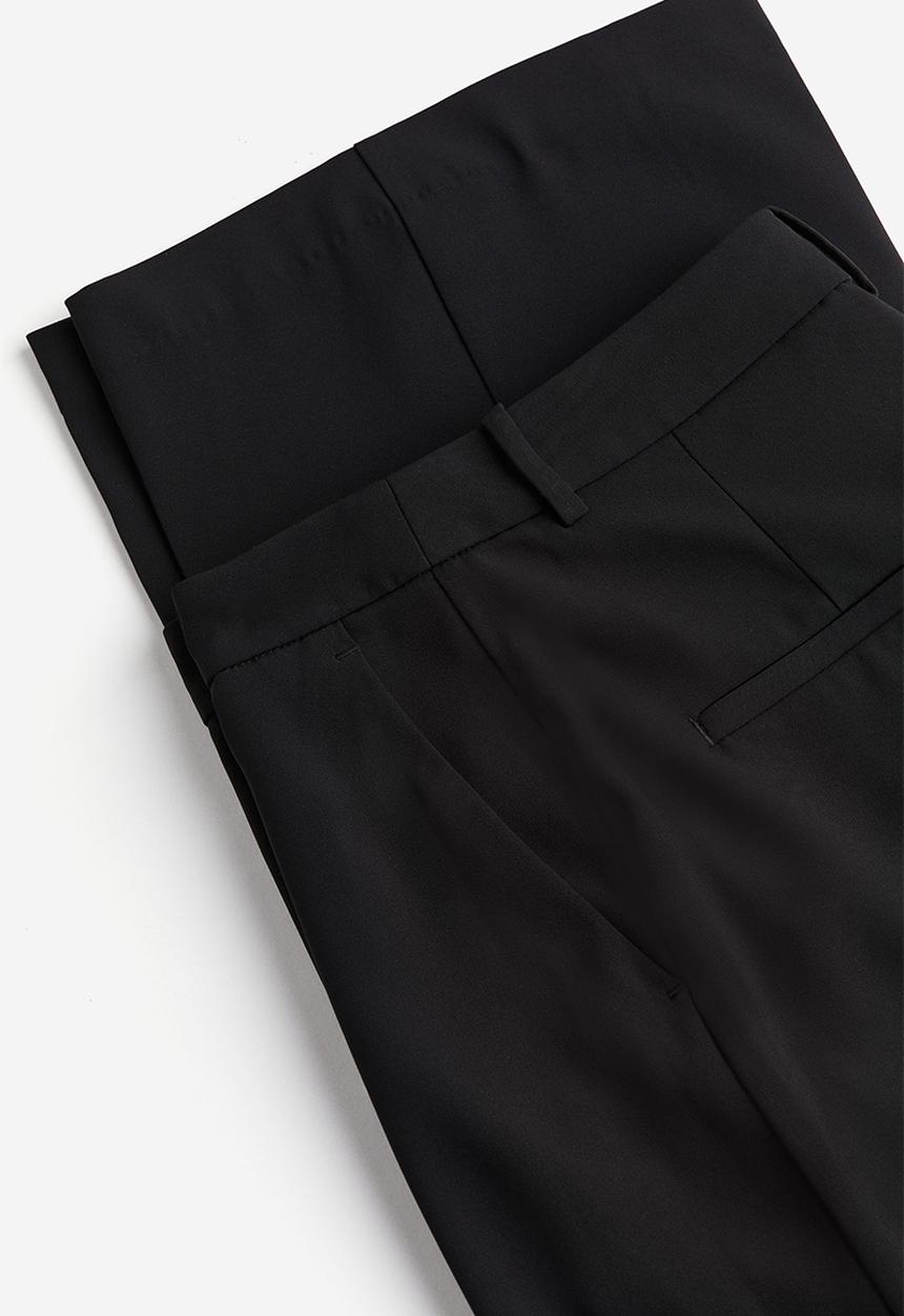 H&M - Straight trousers - black