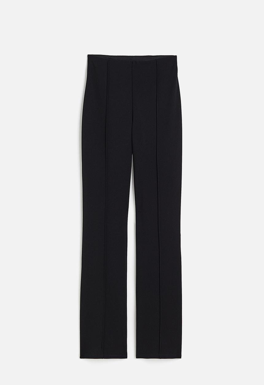 H&M - Tailored jersey trousers - black