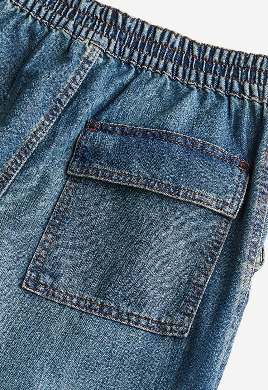 H&M - Denim parachute trousers - blue