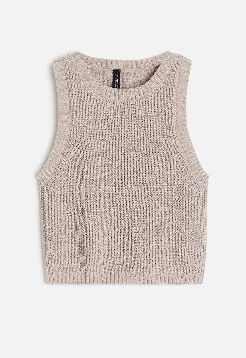 H&M - Sweater vest - beige,grey
