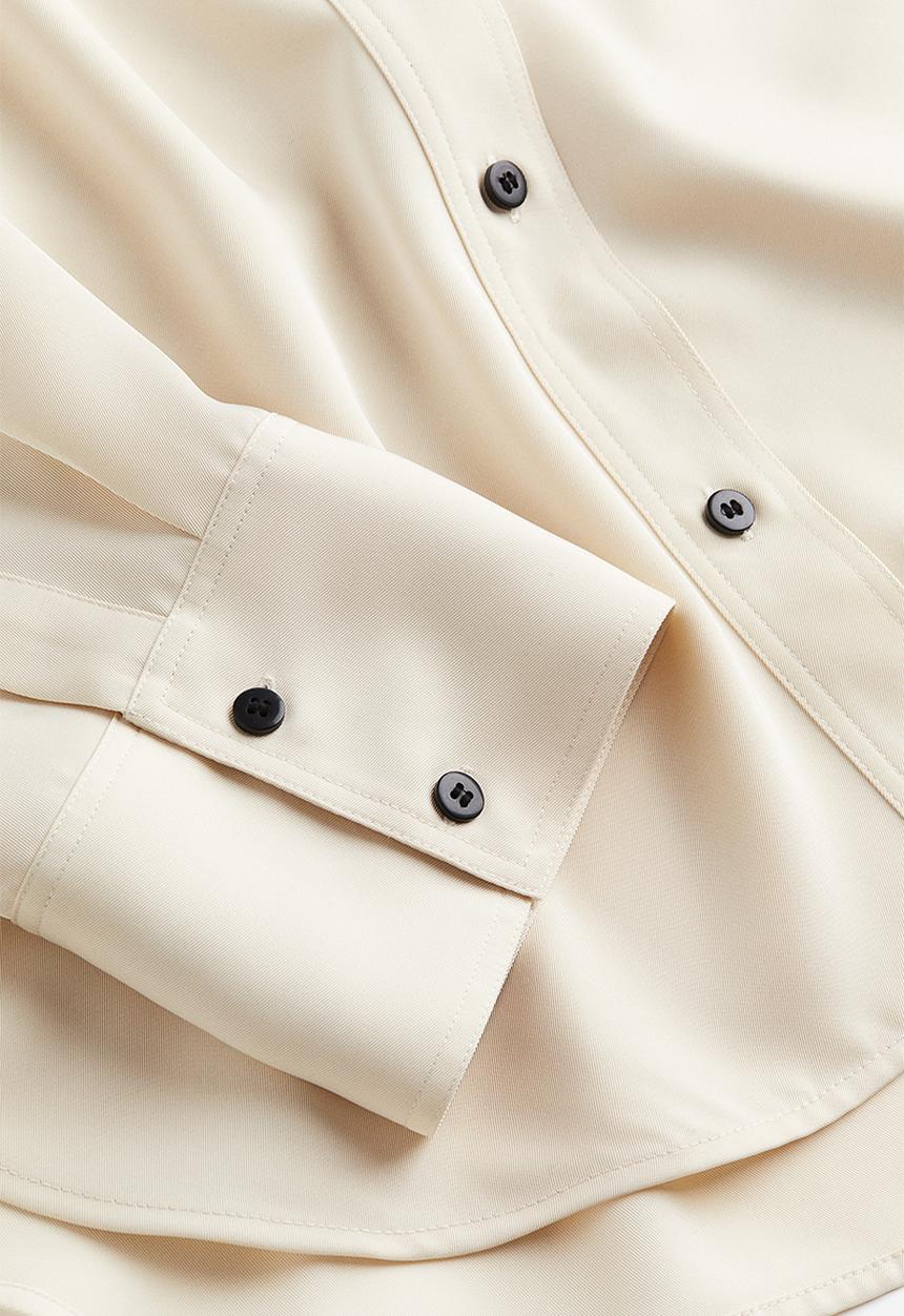 H&M - Twill blouse - beige 