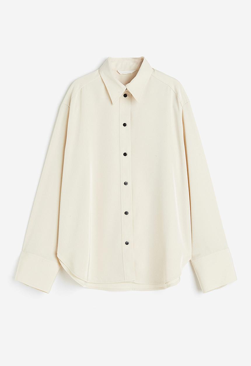 H&M - Twill blouse - beige 