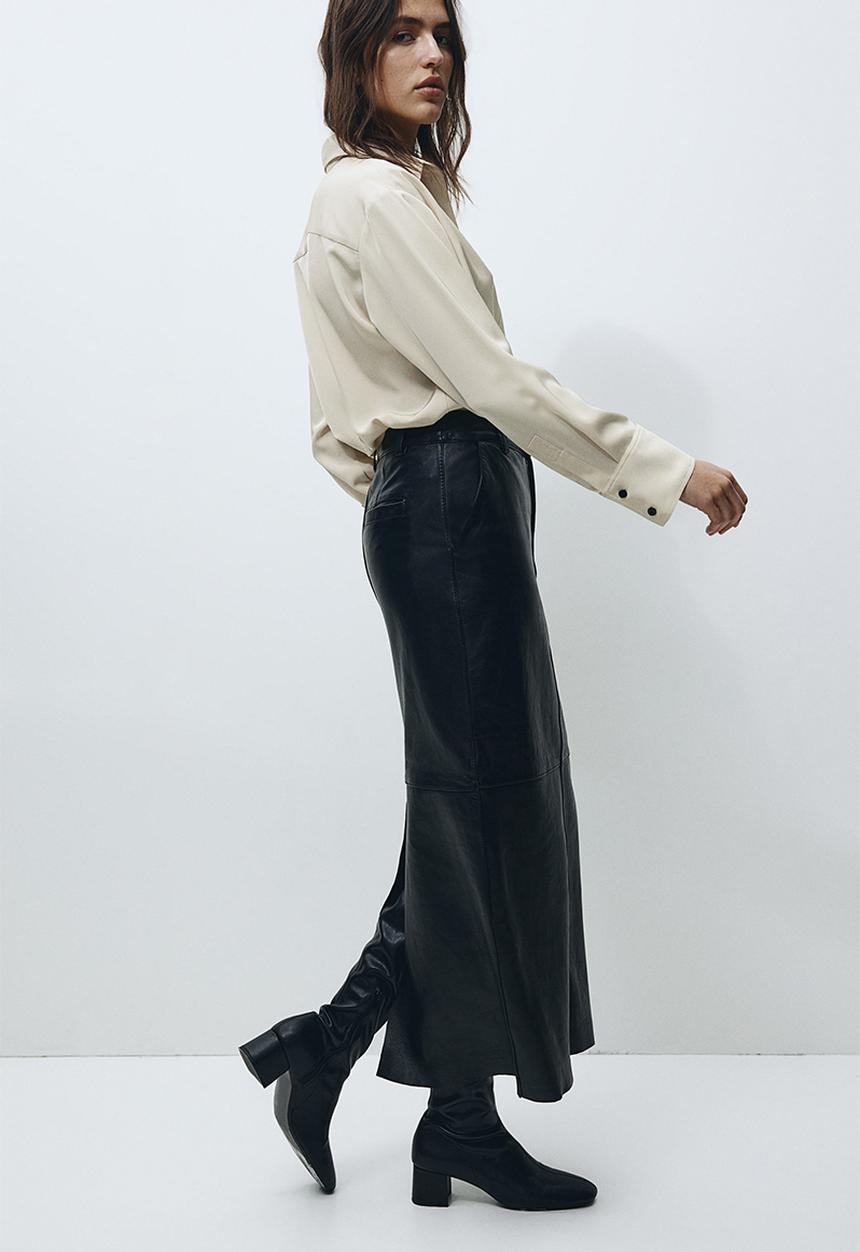 H&M - Twill blouse - beige 