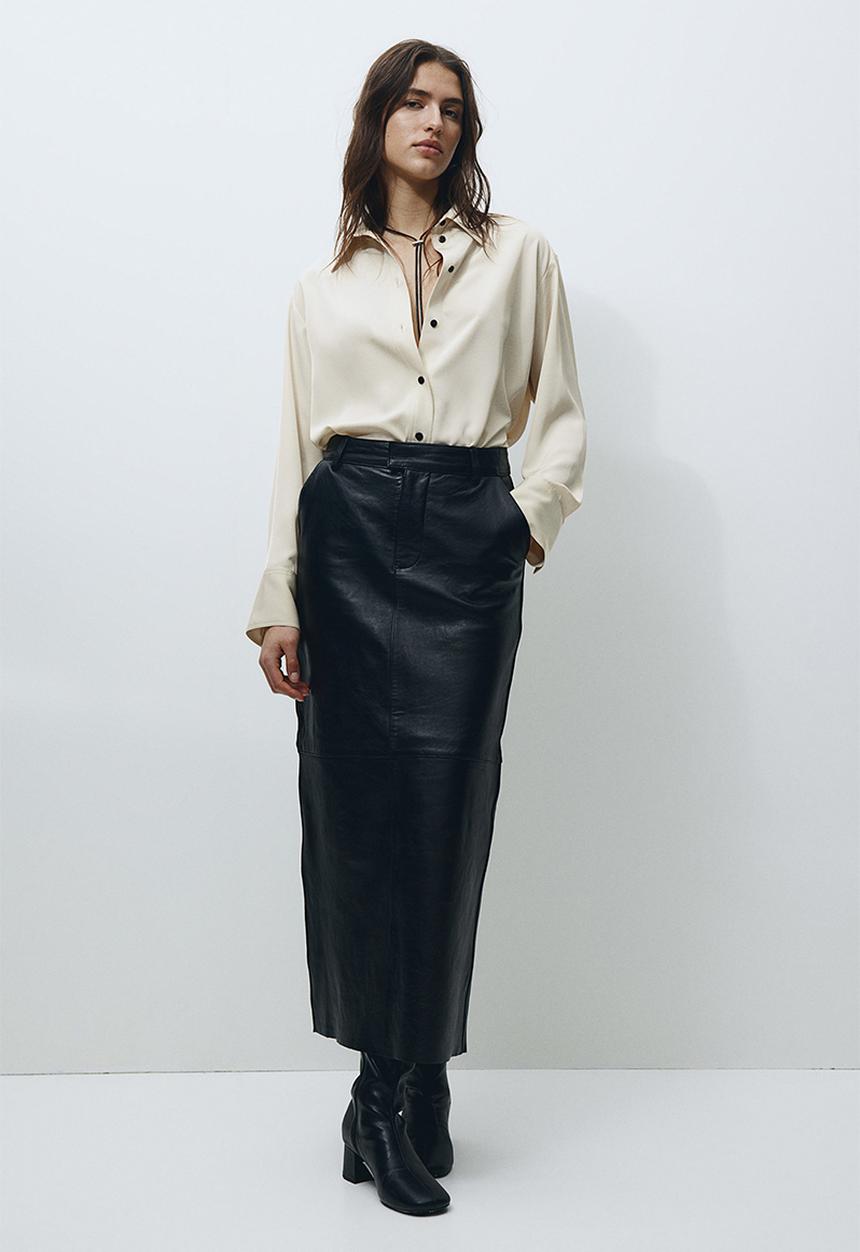 H&M - Twill blouse - beige 