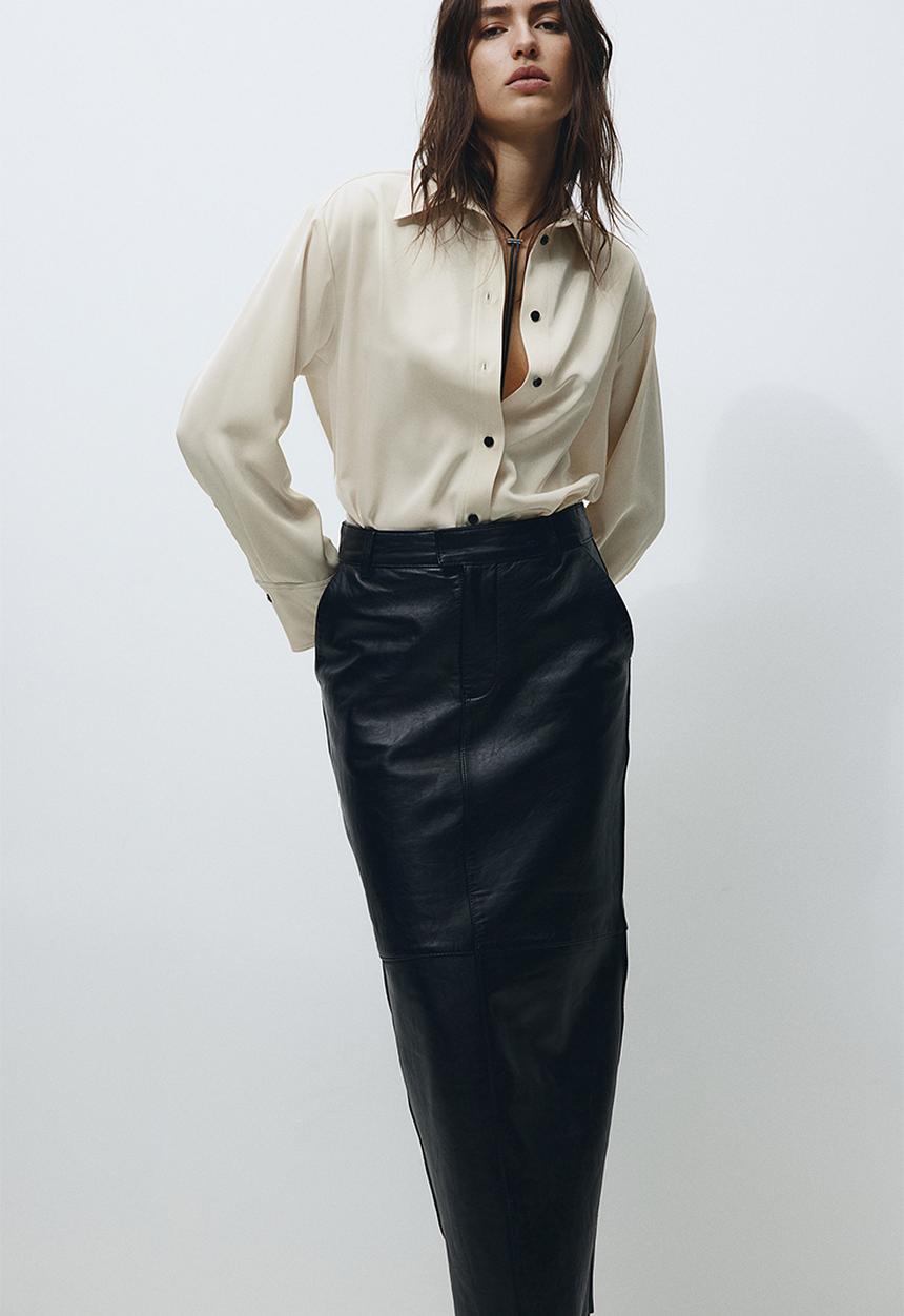 H&M - Twill blouse - beige 