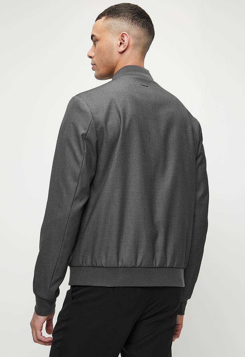 POLO - Brazen slim fit bomber jacket - grey