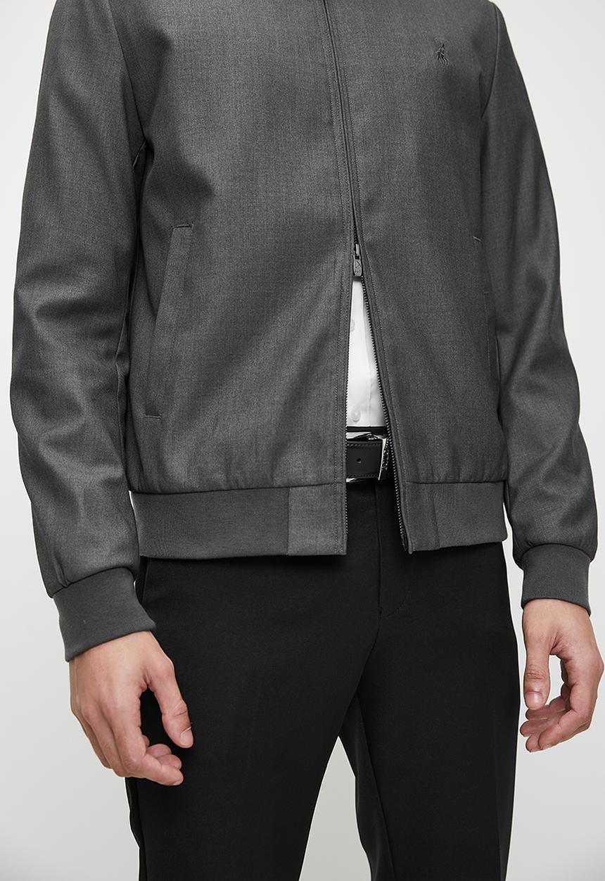 POLO - Brazen slim fit bomber jacket - grey