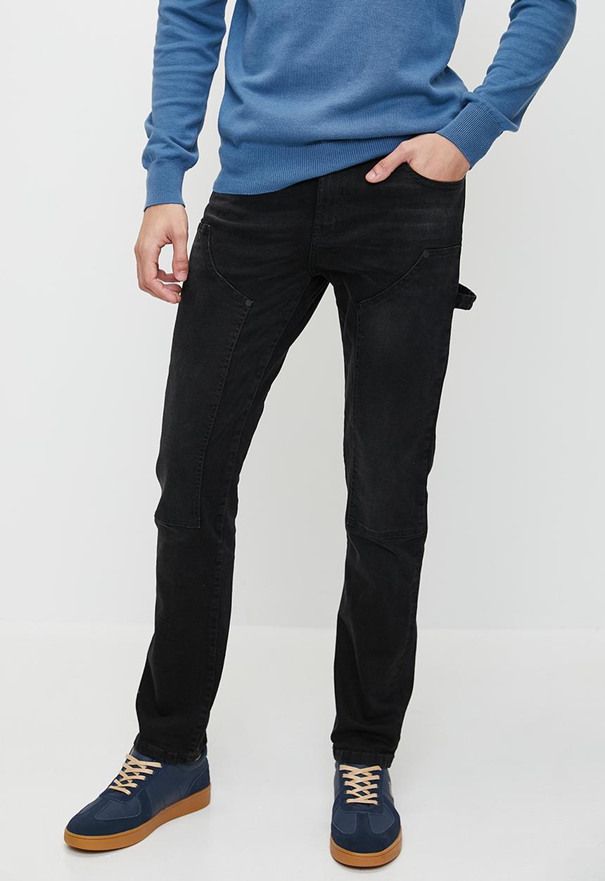 POLO - Nairobi pjc slim leg denim - black