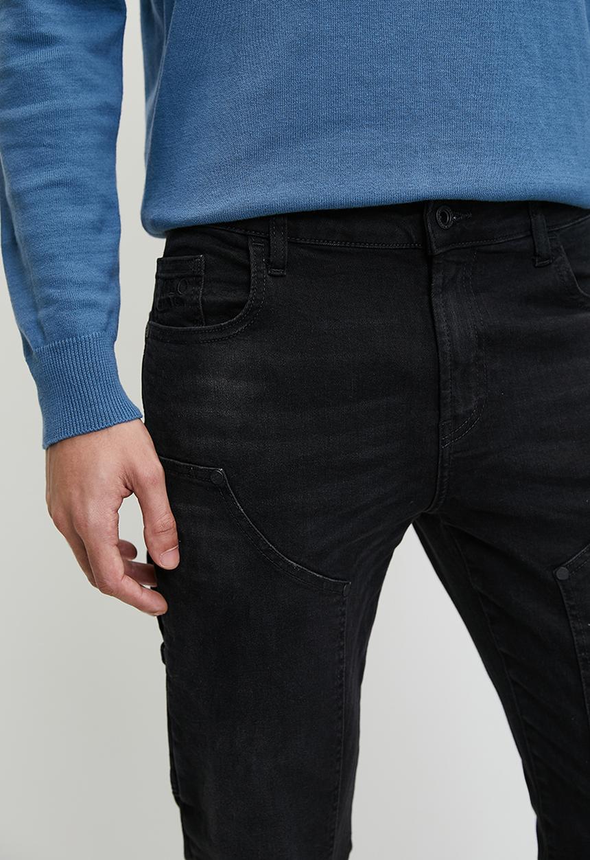 POLO - Nairobi pjc slim leg denim - black