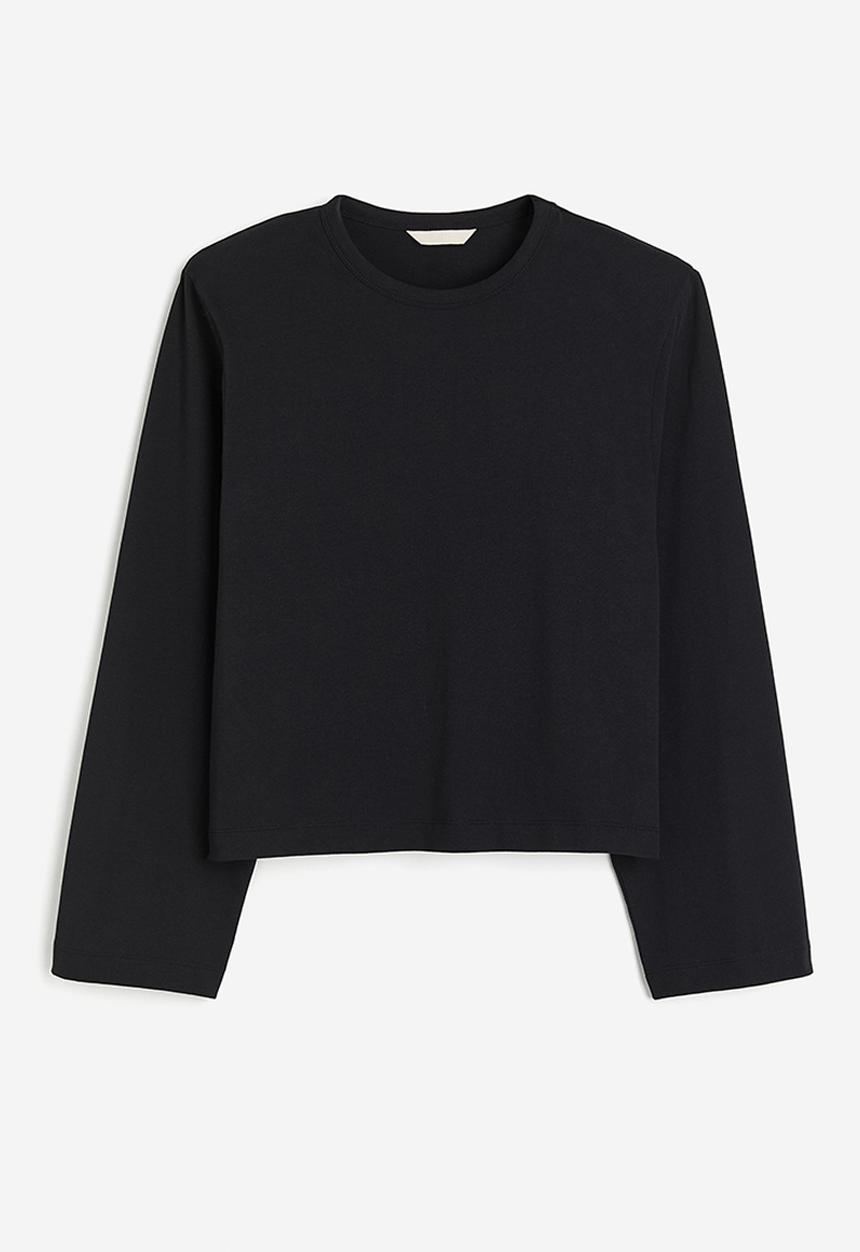 H&M - Shoulder-pad top - black
