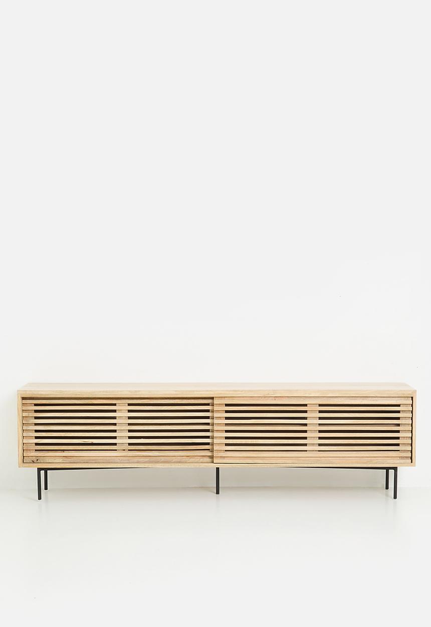 SF Collection - Wood TV Unit - Natural