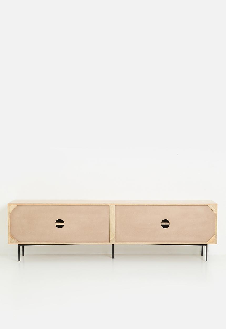 SF Collection - Wood TV Unit - Natural