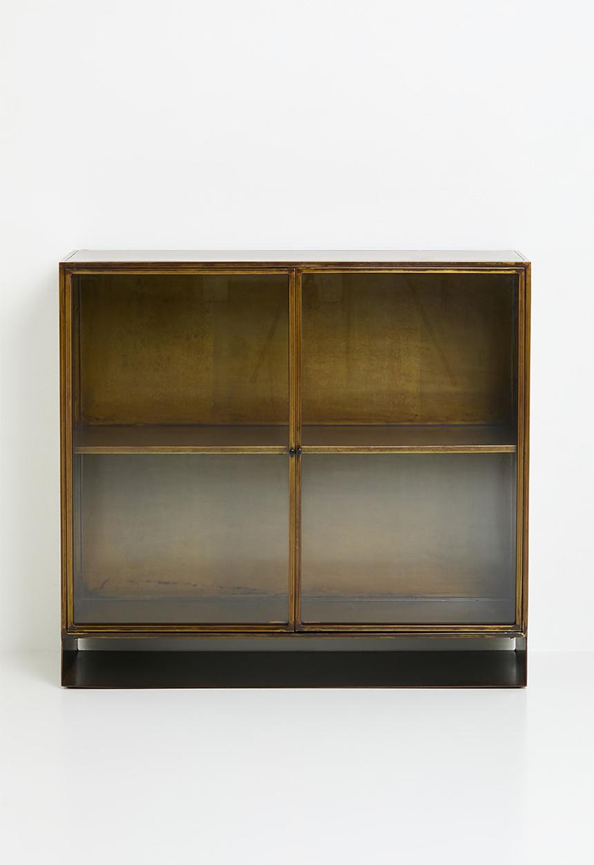 SF Collection - Iron and Glass 2Door Sideboard - Natural