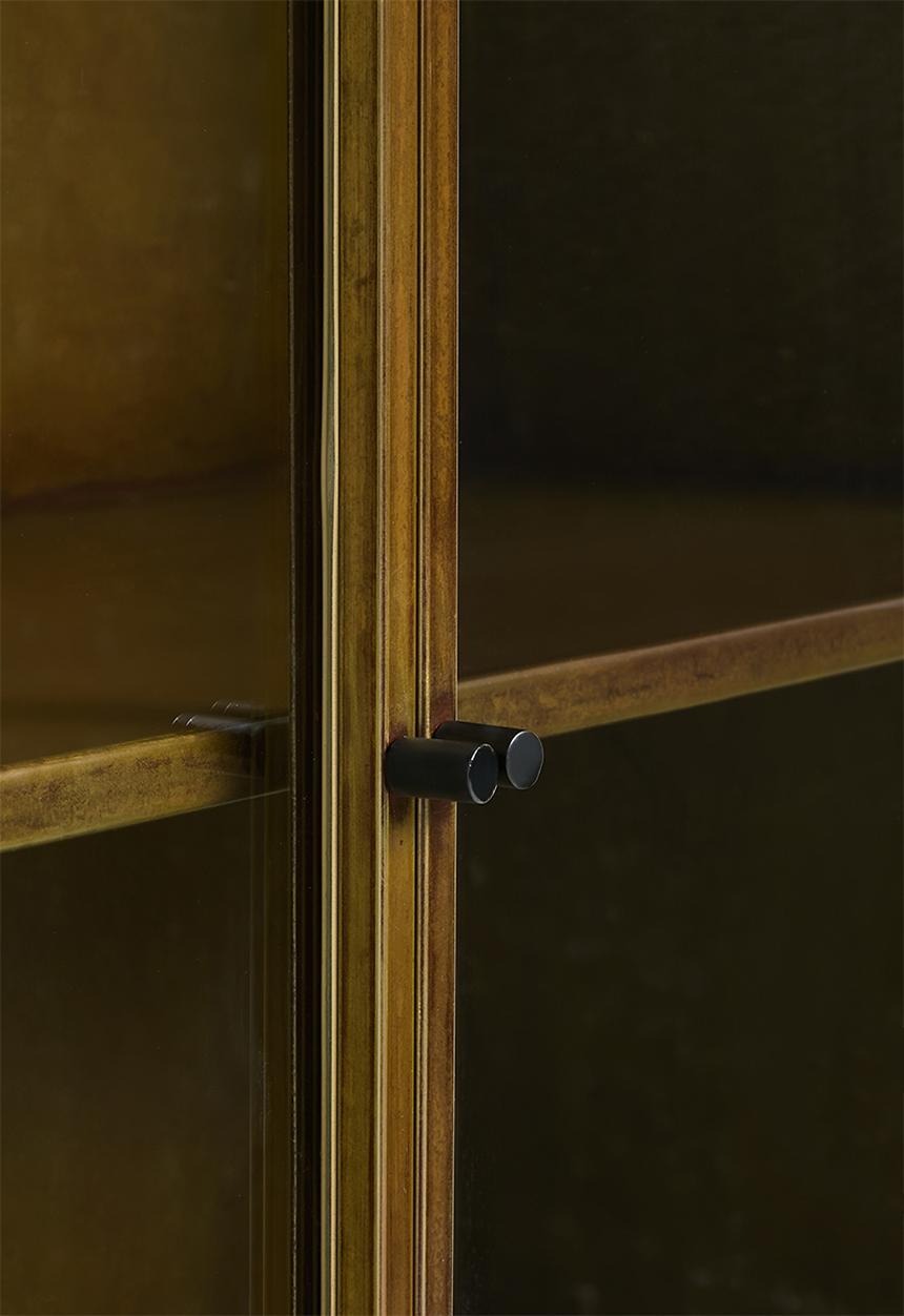 SF Collection - Iron and Glass 2Door Sideboard - Natural